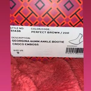 Tory Burch- Crocodile Emboss Booties